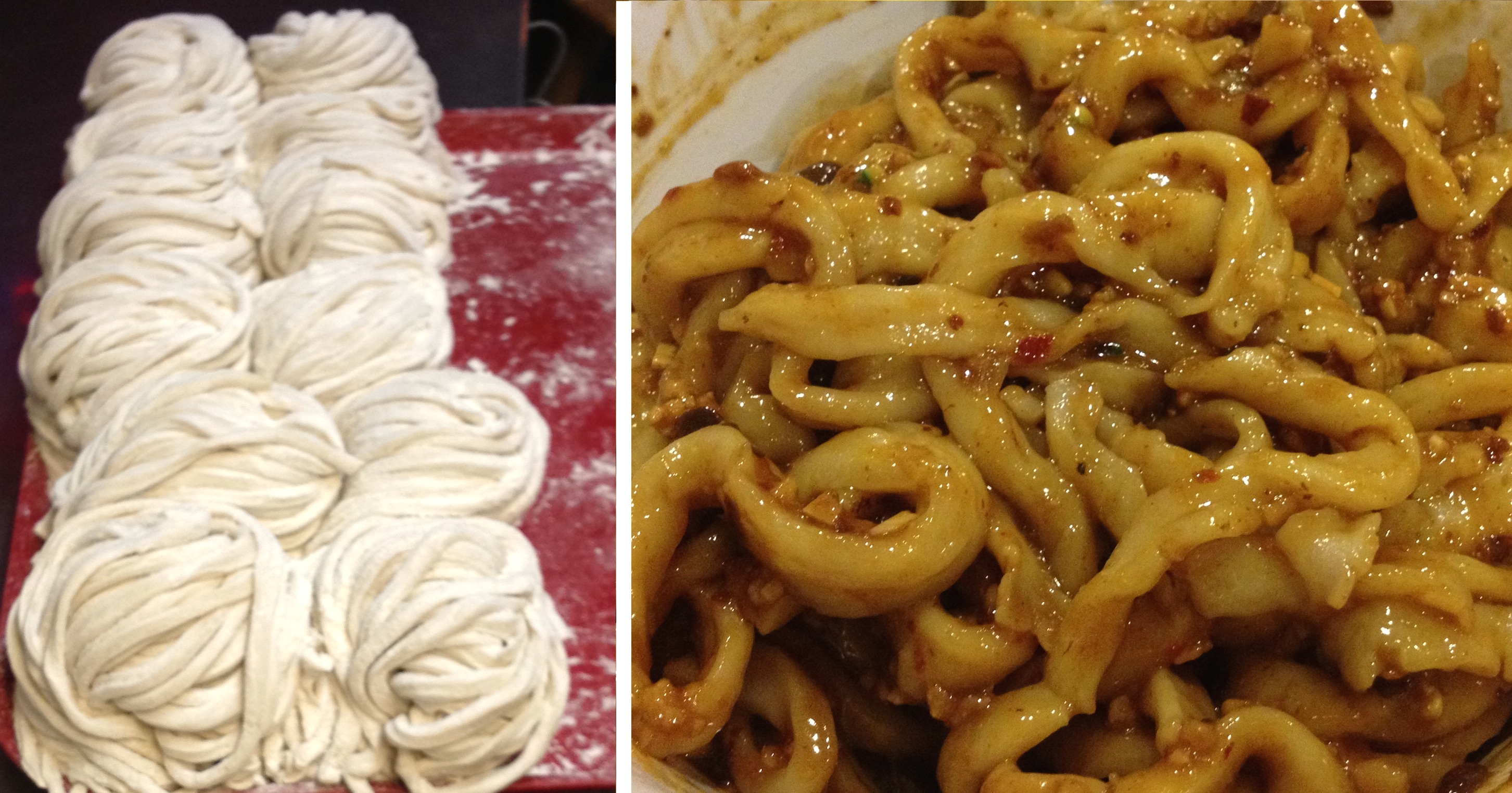 Hand cut, knife-shaved, and other Chinese wheat noodles