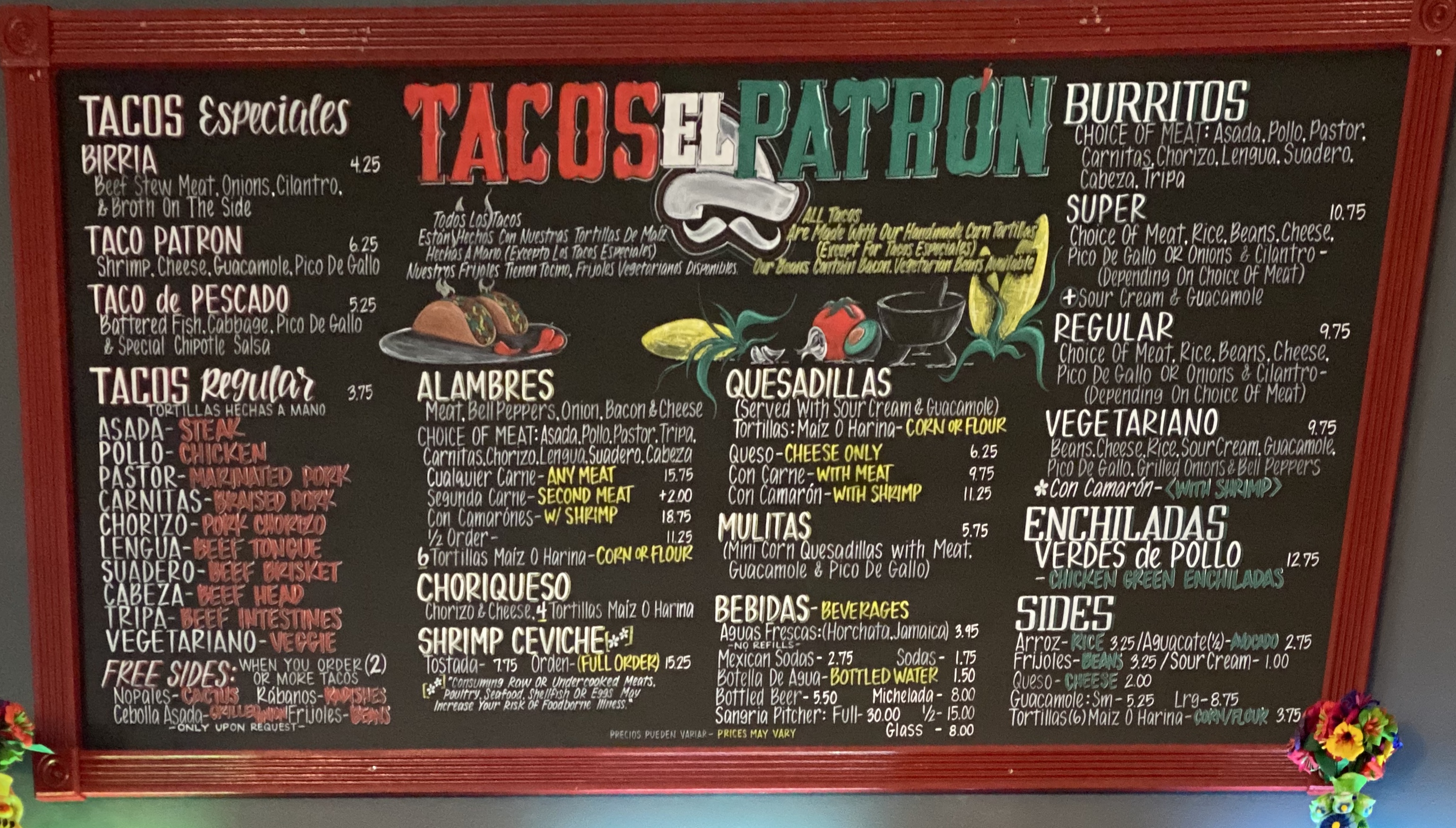 Tacos El Patron Mission District, San Francisco SF Bay Area